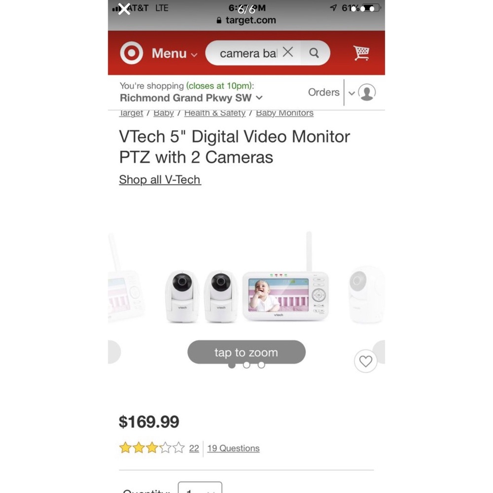 BRAND NEW VID MONITOR/SECURITY CAMERA/BABY MONITOR